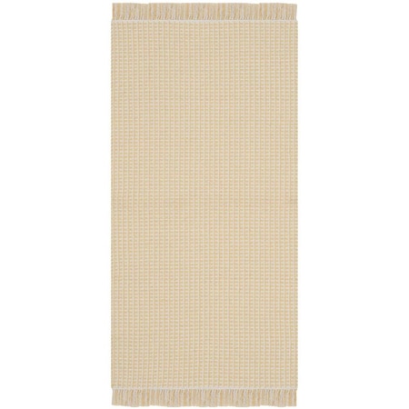 Safavieh Montauk Small Rectangle Area Rug, Ivory and Yellow - 3 x 5 ft. MTK340E-3